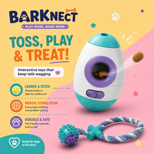 🧪BARKNECT™ Interactive Treat Launcher & Reward Toy
