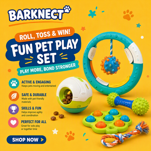🧱BARKNECT™ 5-in-1 Interactive Dog Toy & Treat Play Set
