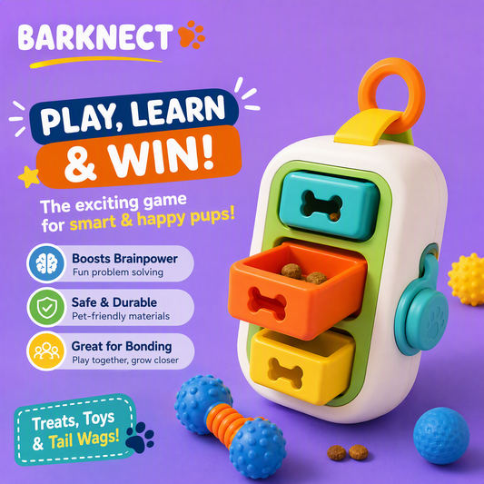 🎮BARKNECT™ Interactive Treat Puzzle & Enrichment Toy