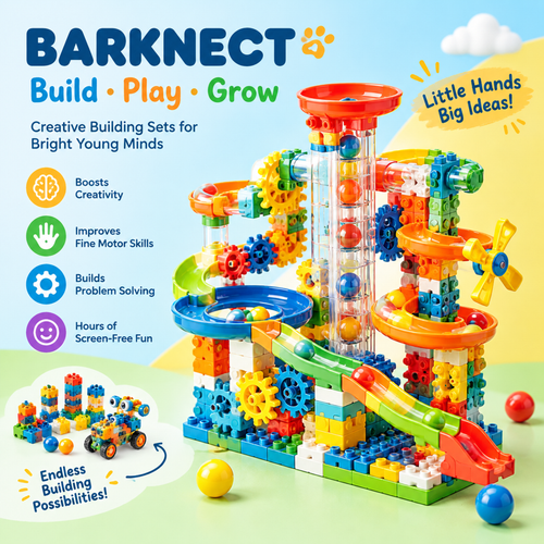 🐰BARKNECT™ Creative Marble Run Building Set