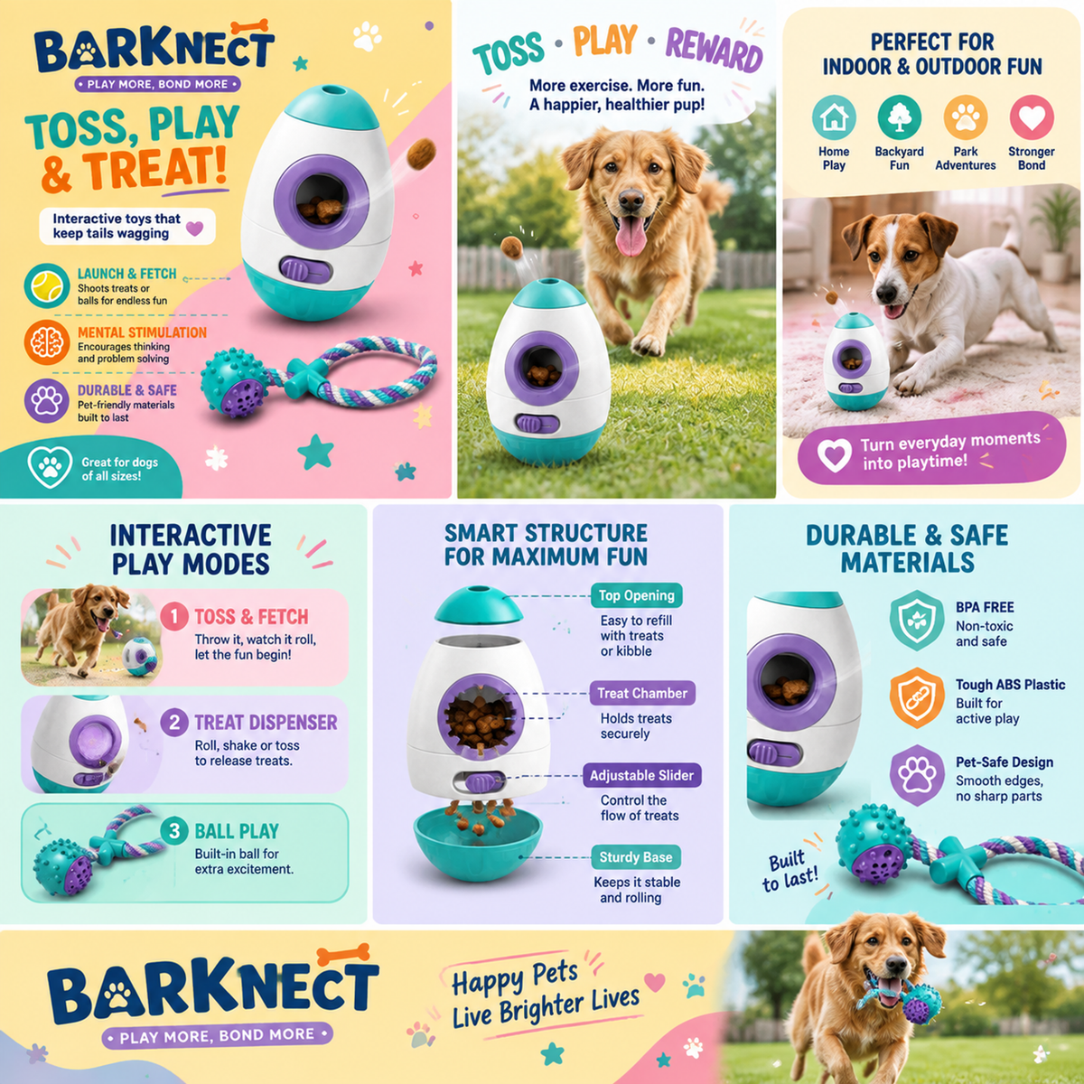 🧪BARKNECT™ Interactive Treat Launcher & Reward Toy