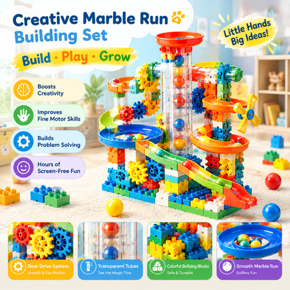 🐰BARKNECT™ Creative Marble Run Building Set