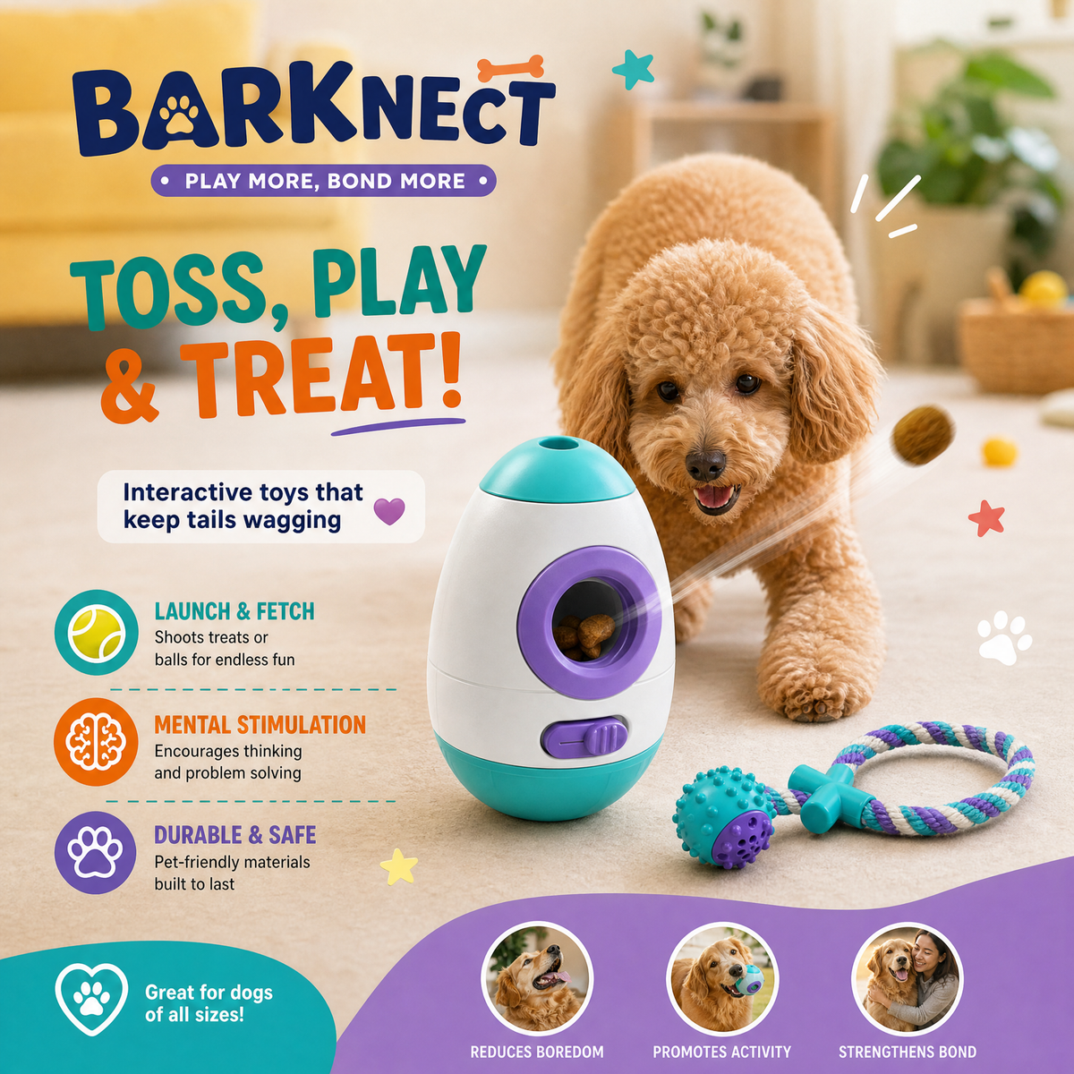 🧪BARKNECT™ Interactive Treat Launcher & Reward Toy