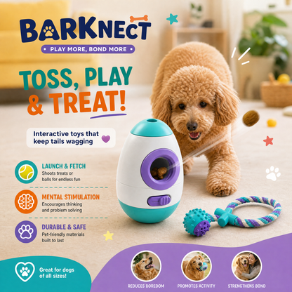 🧪BARKNECT™ Interactive Treat Launcher & Reward Toy