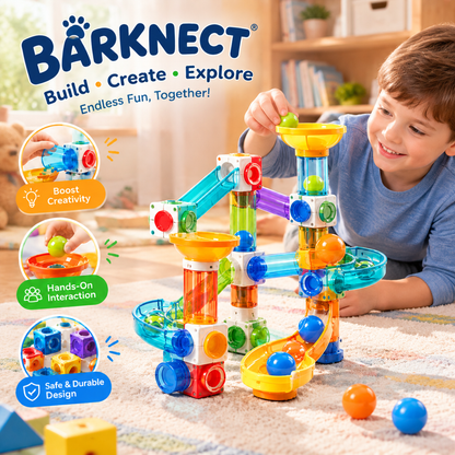 🦖BARKNECT™ Build & Roll Marble Run Construction Set
